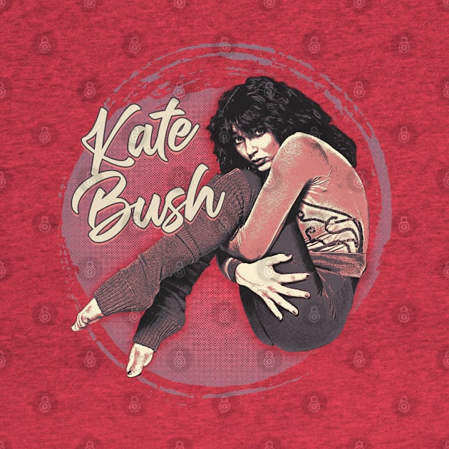 Halftone dots Kate Bush Fanart Design by Bingung Mikir Nama Design